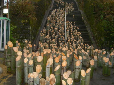 竹田市、20，000本の竹灯篭（11月）